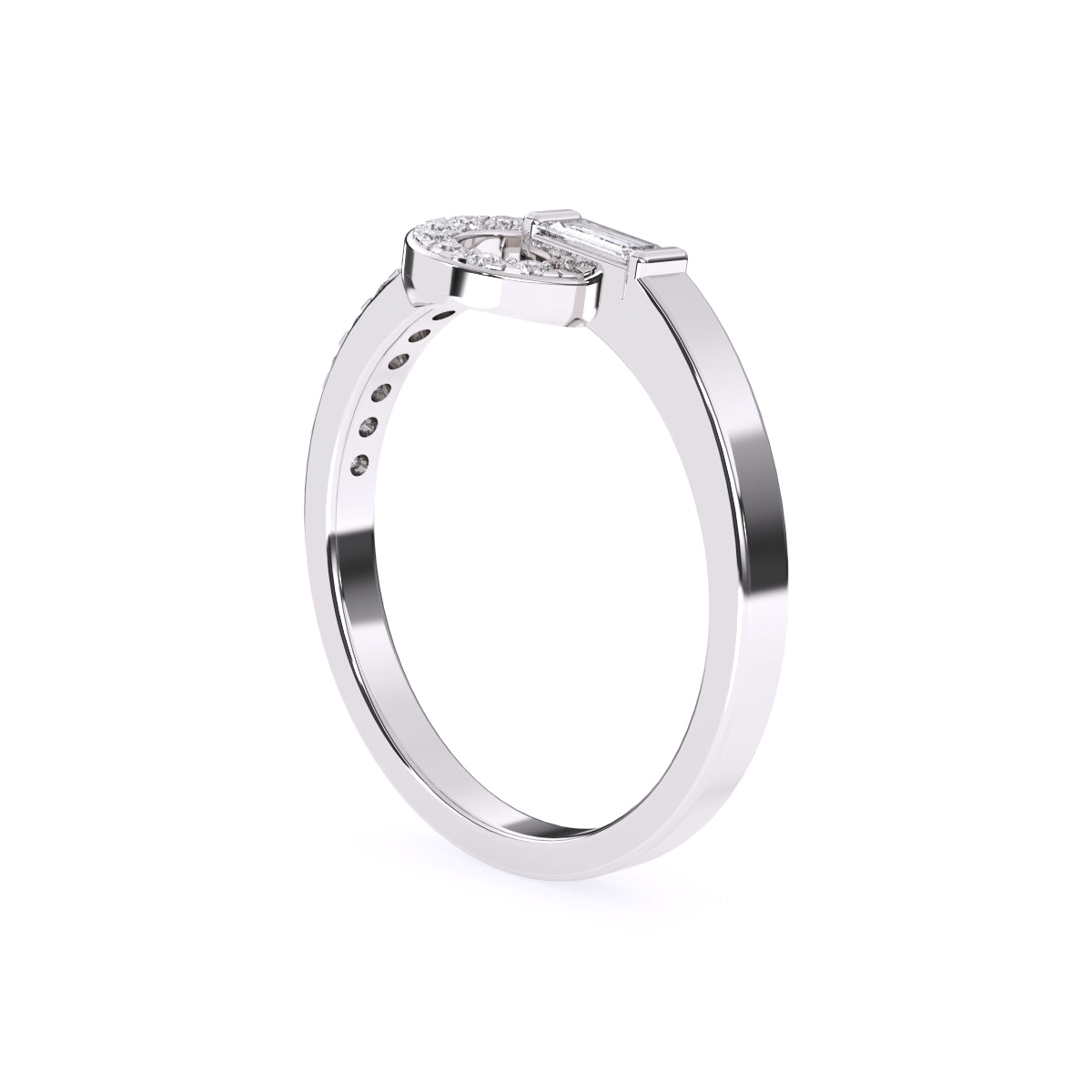 Designer Circle Style Round Diamond Ring Gift For Birthday