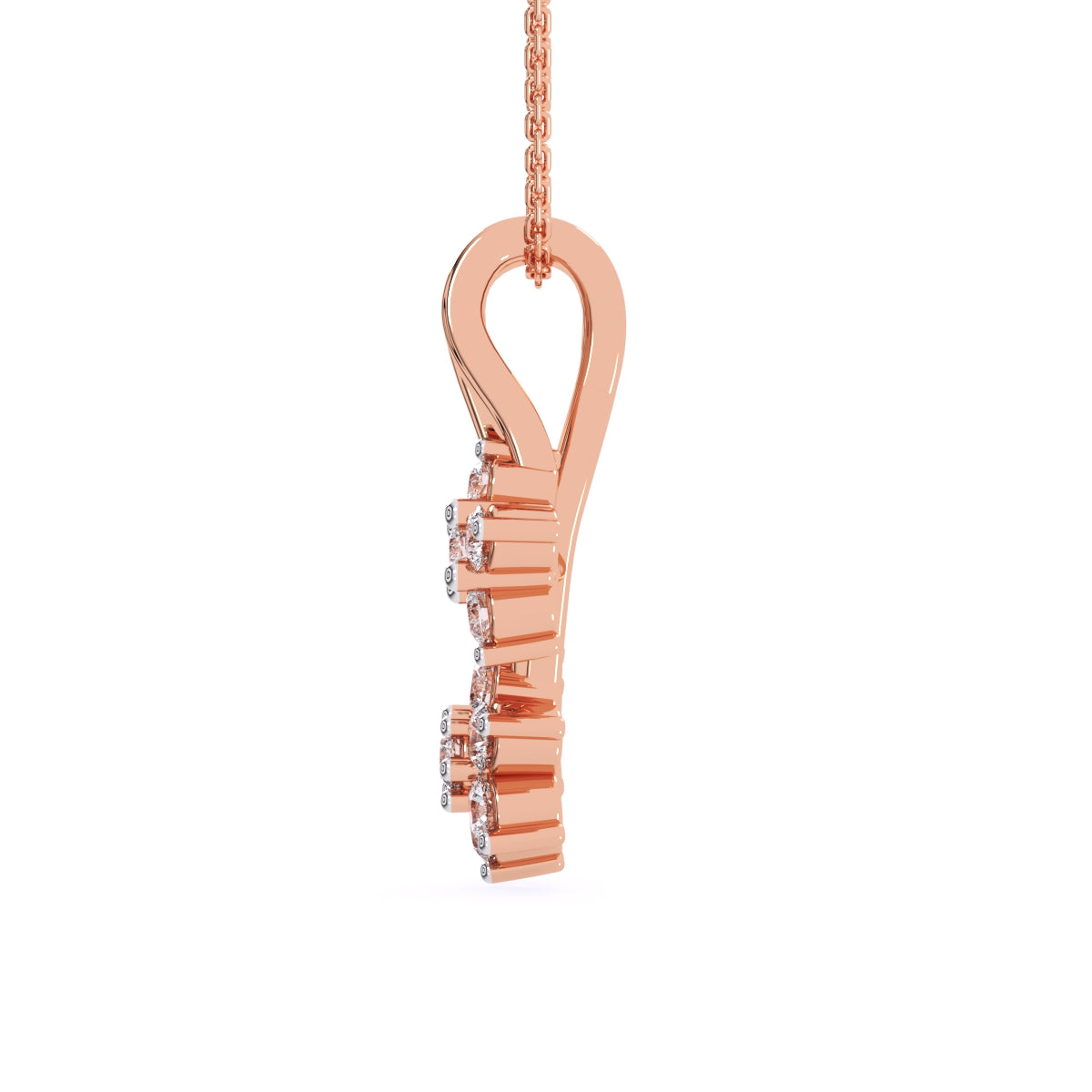 Antique Flower Style Fashion Pendant In Diamond