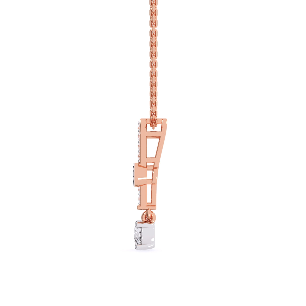 Latest U shaped Lab Grown Diamond Charming Necklace