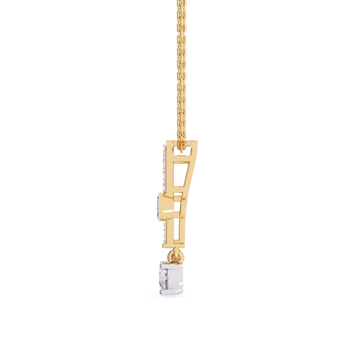 Latest U shaped Lab Grown Diamond Charming Necklace