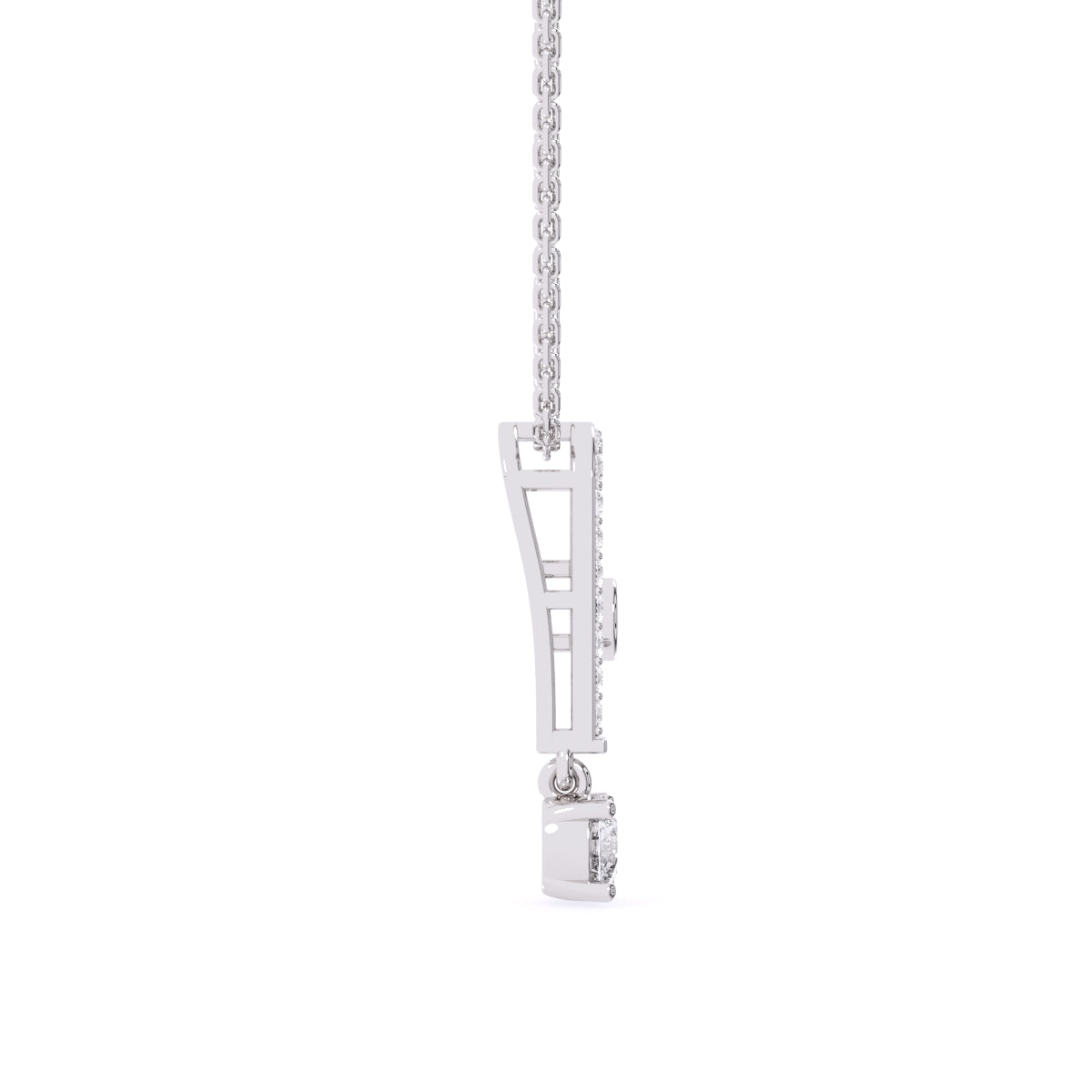 Latest U shaped Lab Grown Diamond Charming Necklace