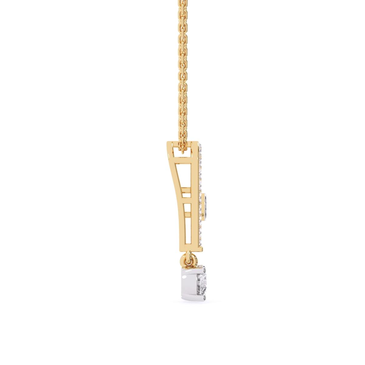 Latest U shaped Lab Grown Diamond Charming Necklace