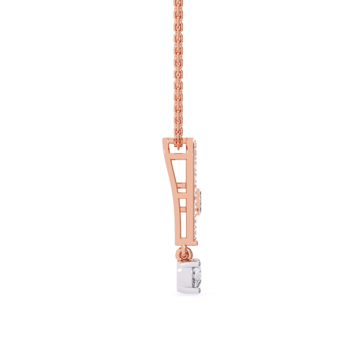 Latest U shaped Lab Grown Diamond Charming Necklace
