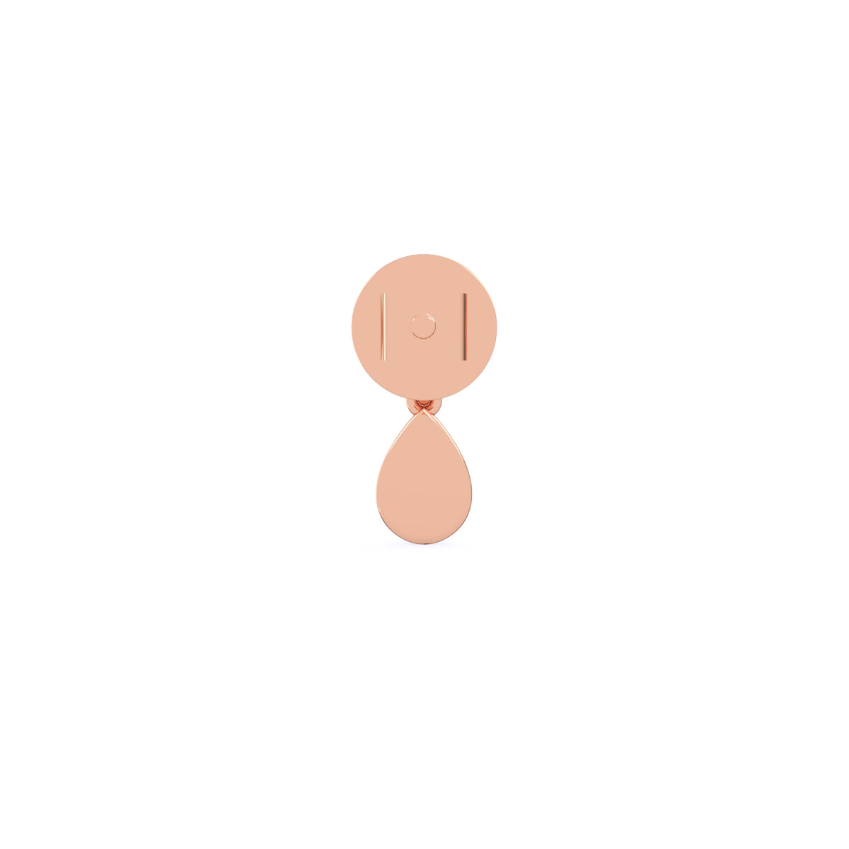 Round Diamond Drop Earrings