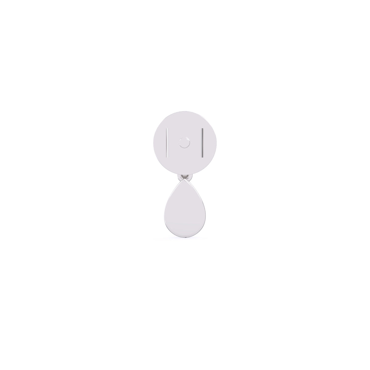 Round Diamond Drop Earrings