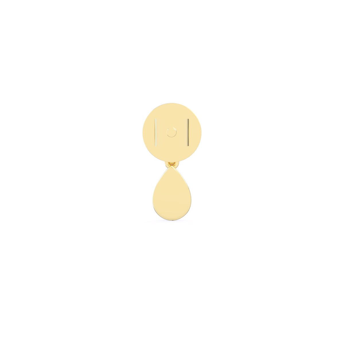 Round Diamond Drop Earrings