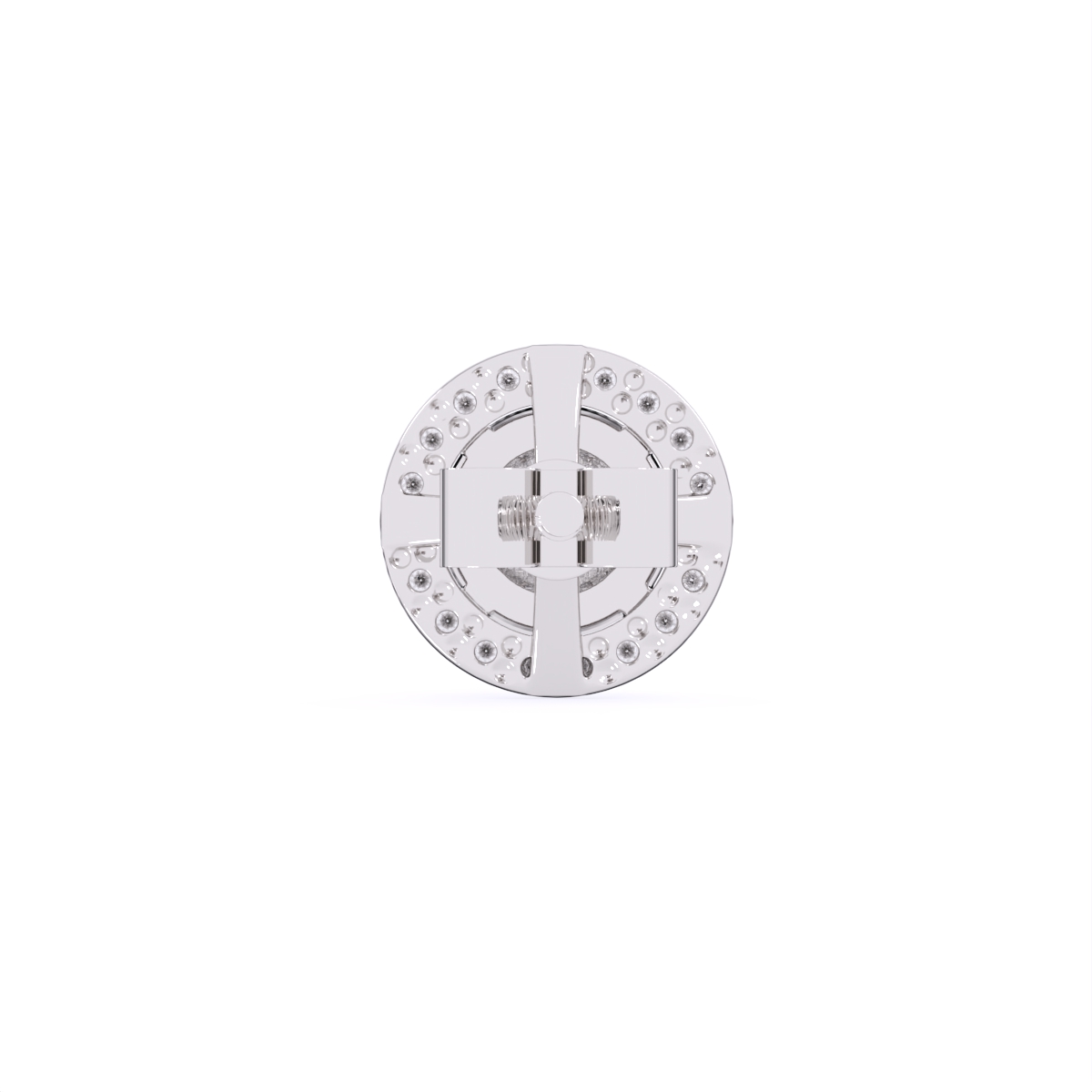Round Halo Lab Grown Diamond Earrings