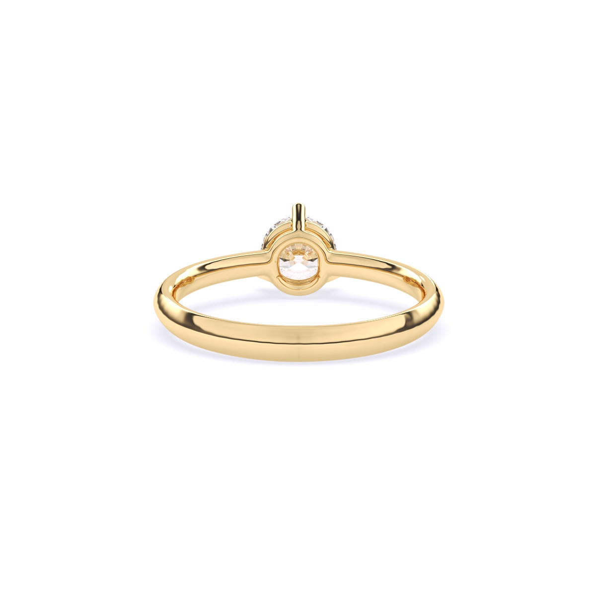 Round Solitaire Diamond Finger Ring