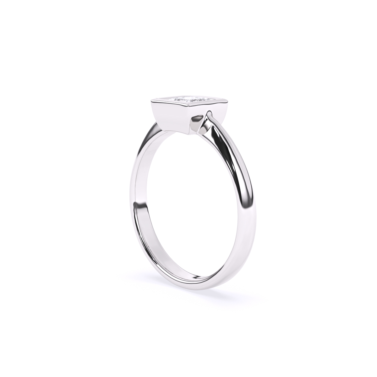 Princess Solitaire Diamond Engagement Ring