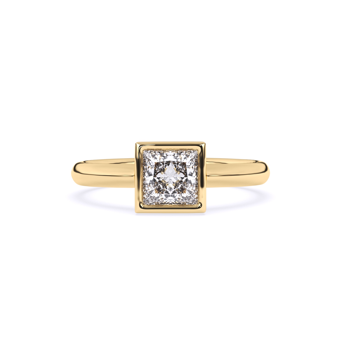 Princess Solitaire Diamond Engagement Ring