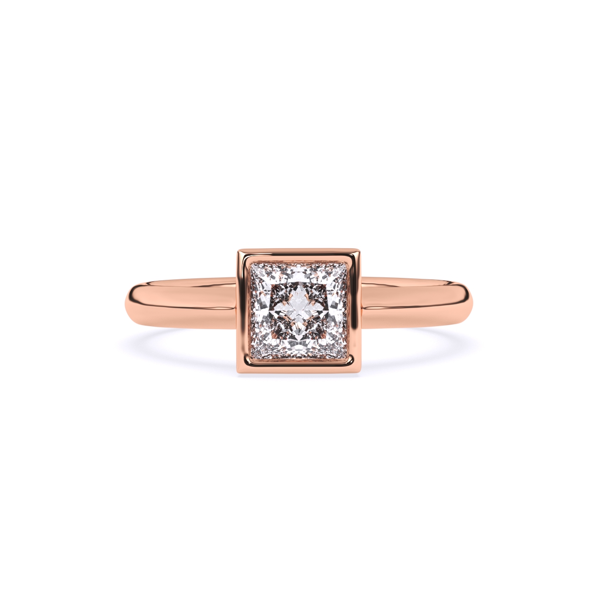 Princess Solitaire Diamond Engagement Ring