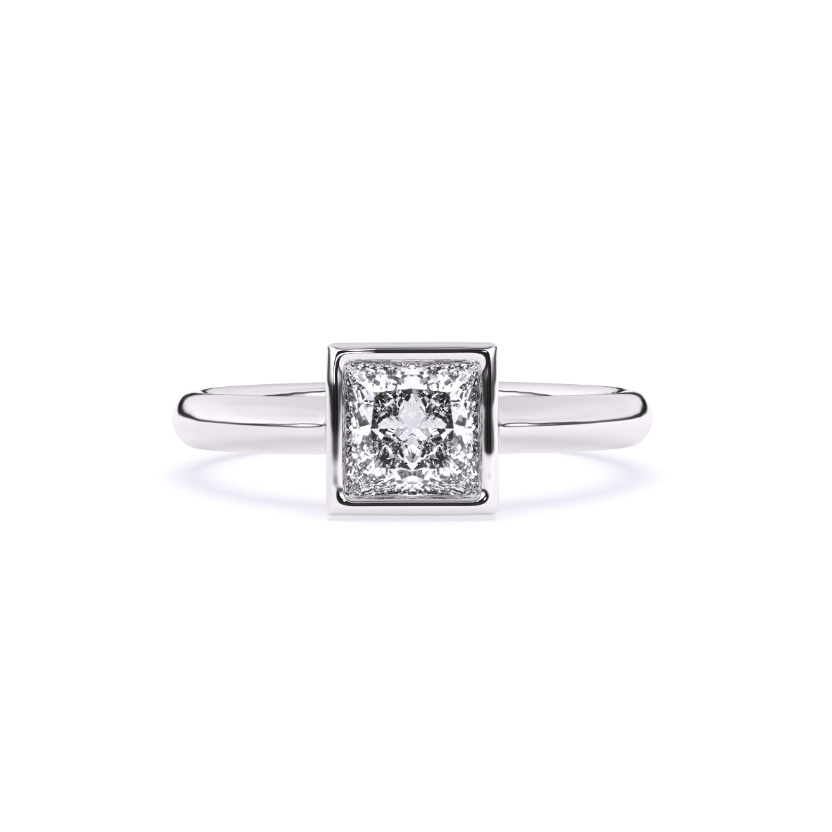 Princess Solitaire Diamond Engagement Ring