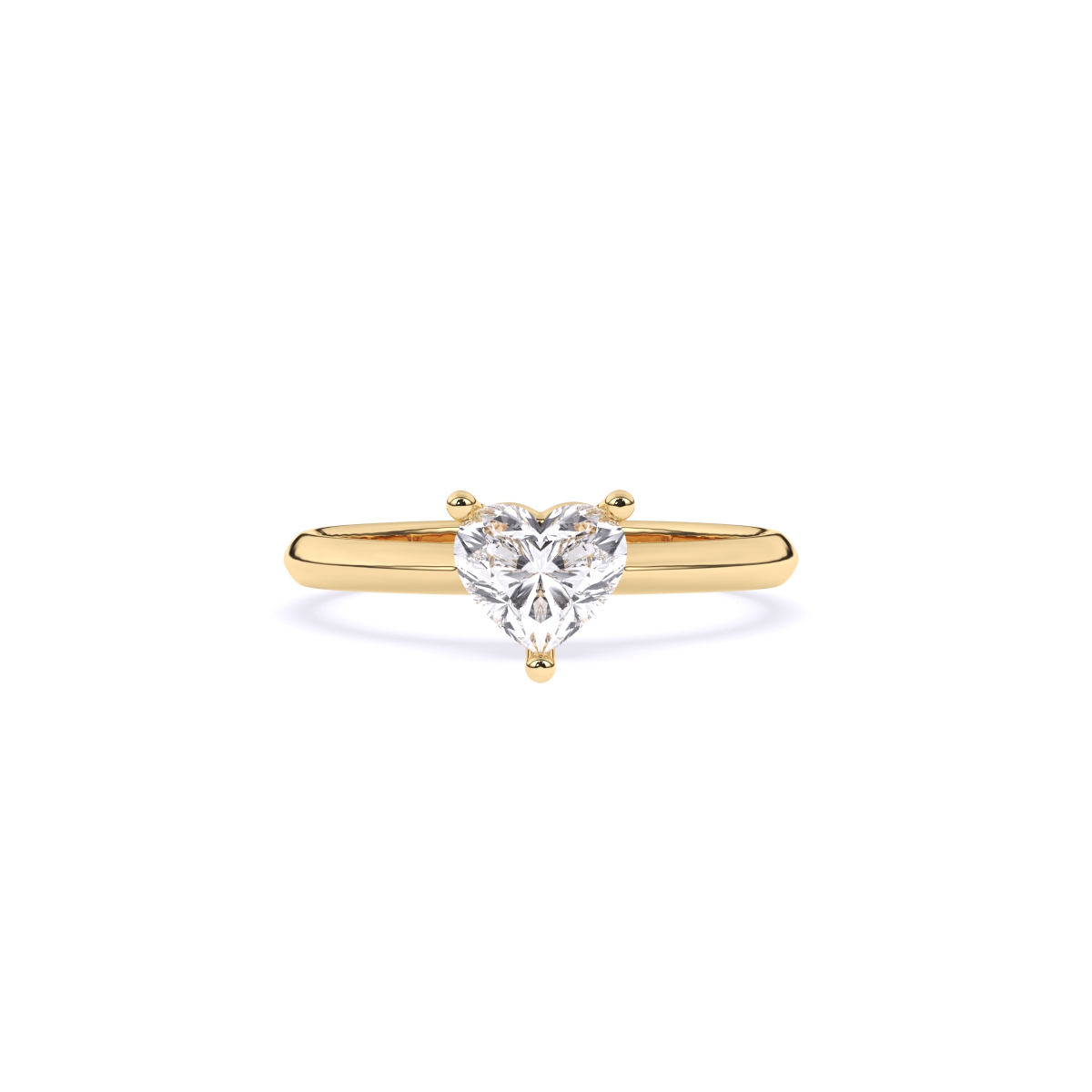 Forever Heart Diamond Solitaire Ring