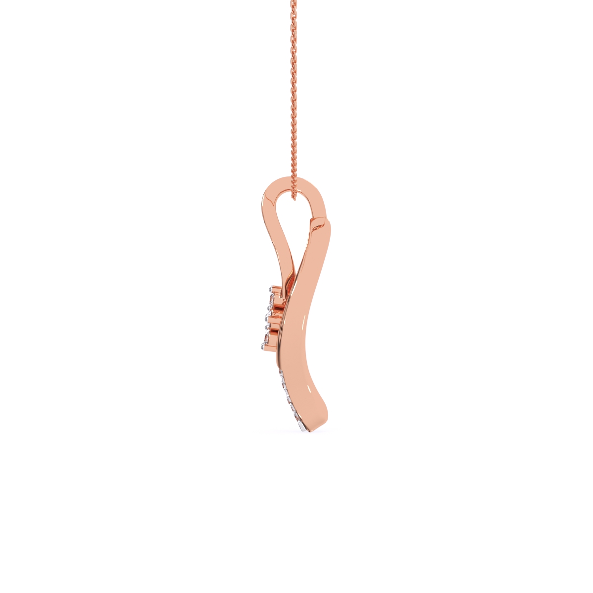 Curved leaves cluster Pendant