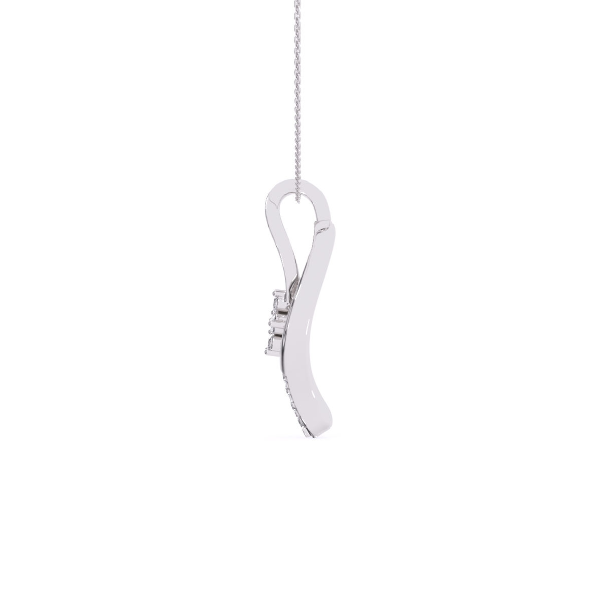 Curved leaves cluster Pendant