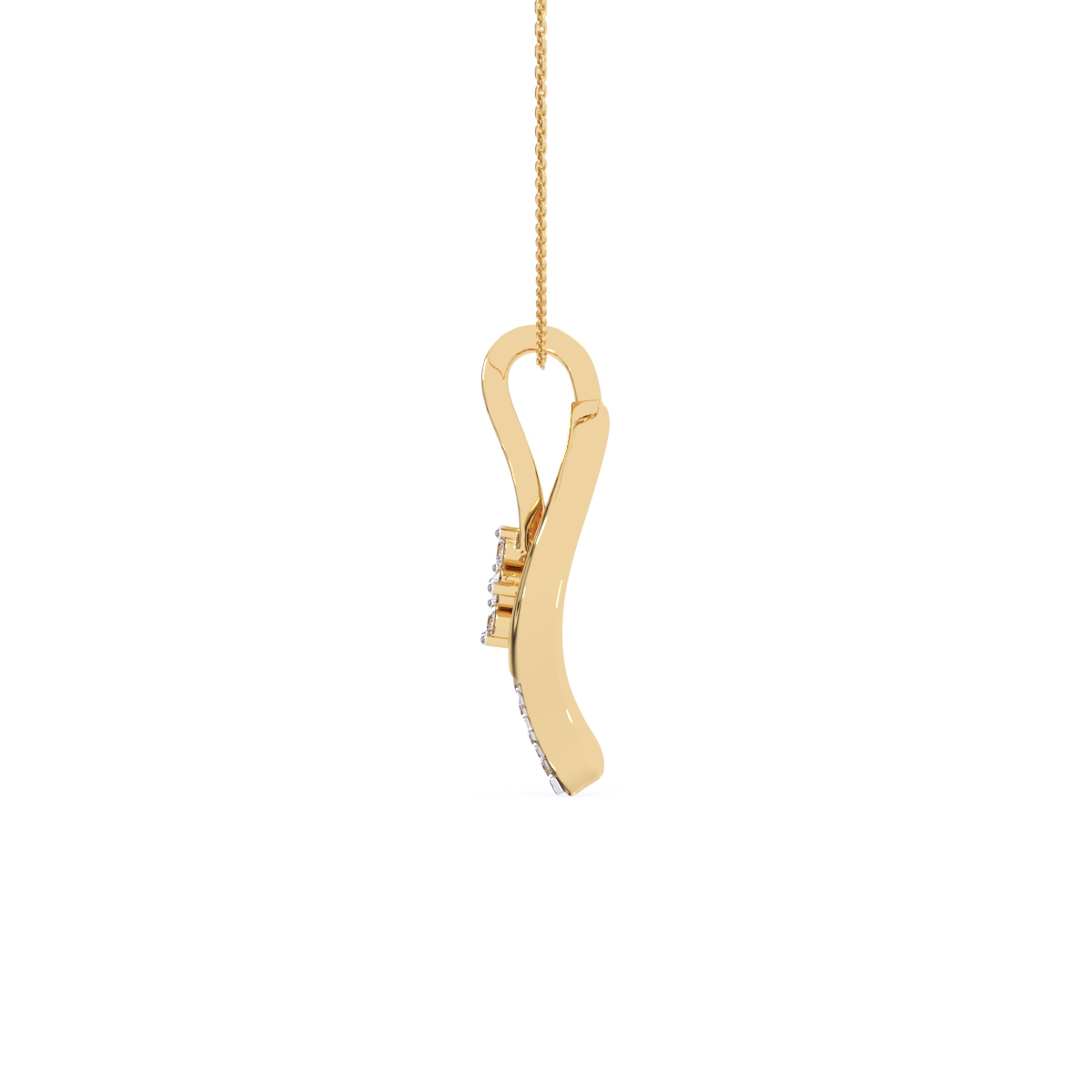 Curved leaves cluster Pendant