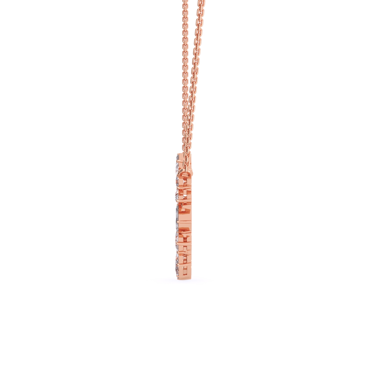 Multi Stone Lab Grown Diamond Necklace