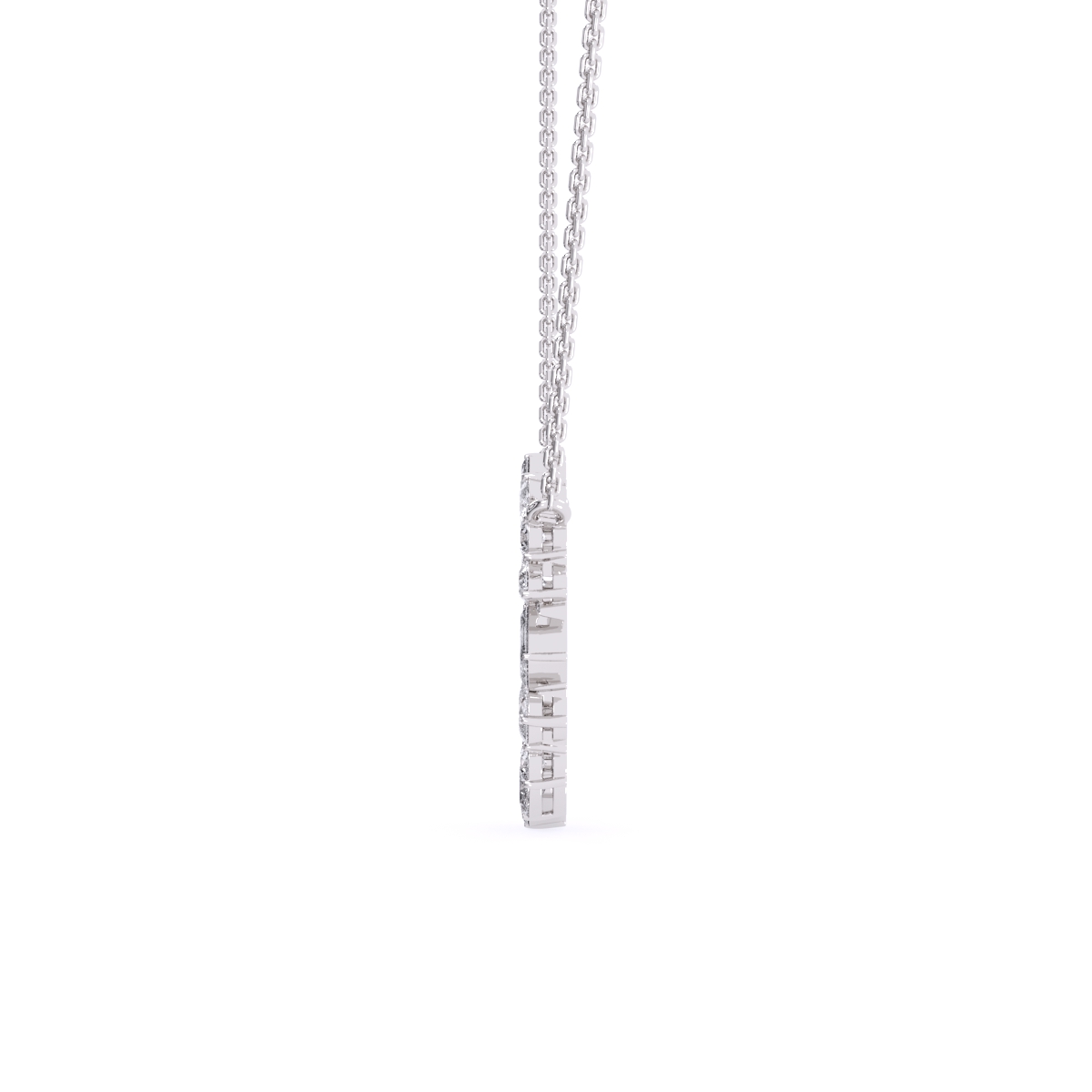 Multi Stone Lab Grown Diamond Necklace