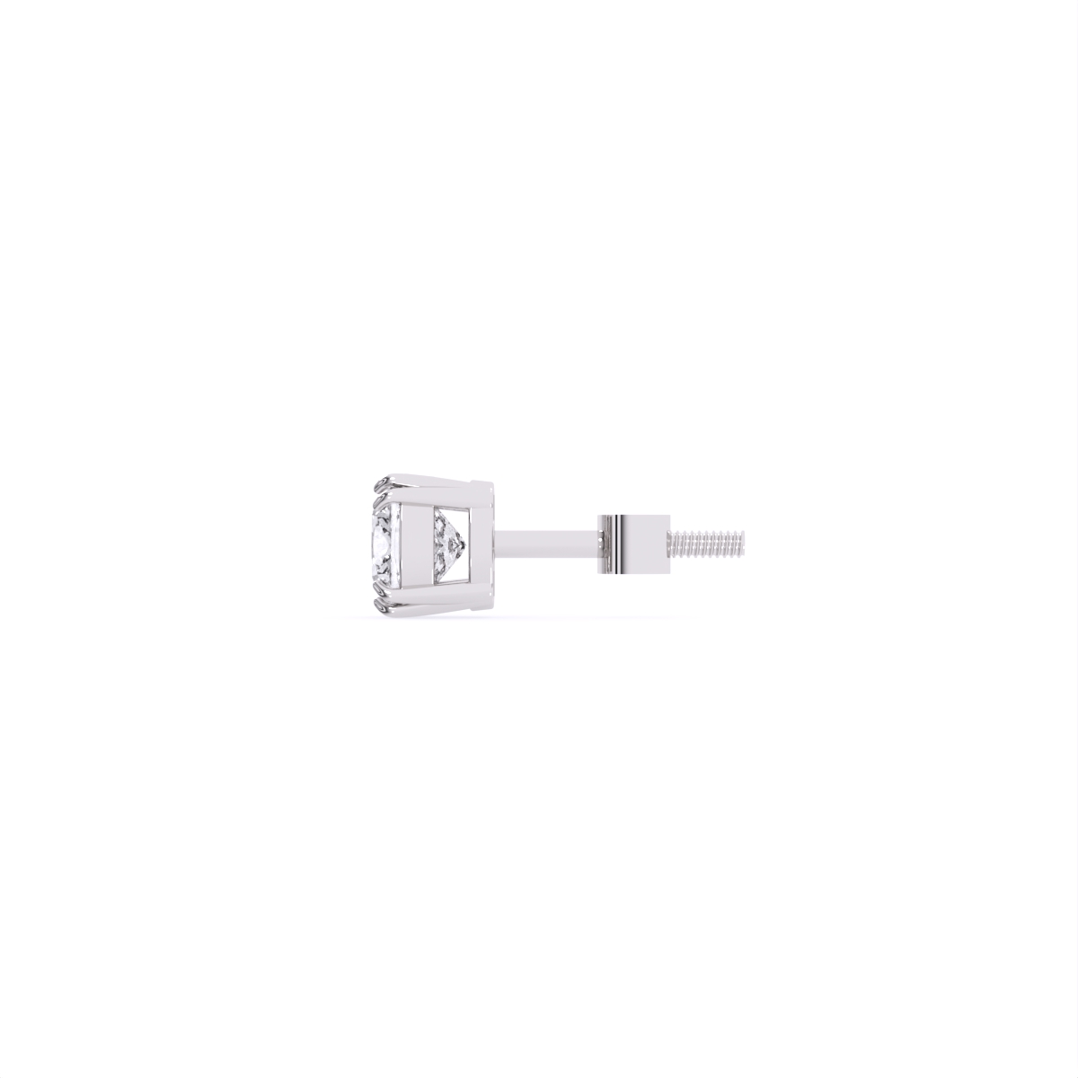 Classic Cushion Solitaire Lab Diamond Earrings