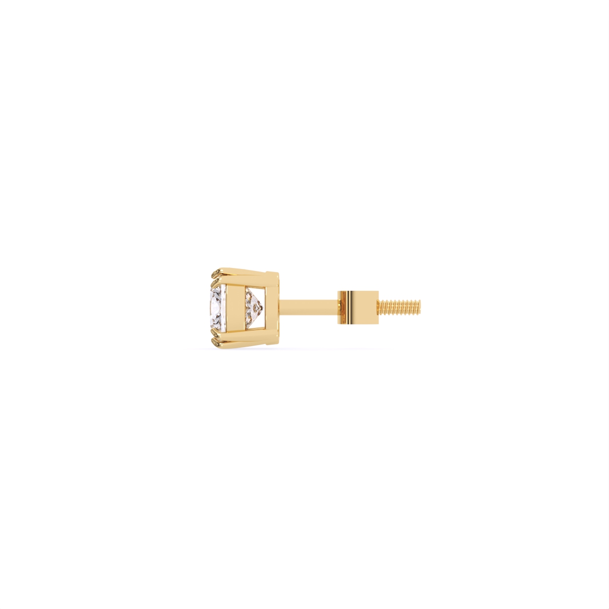 Classic Cushion Solitaire Lab Diamond Earrings