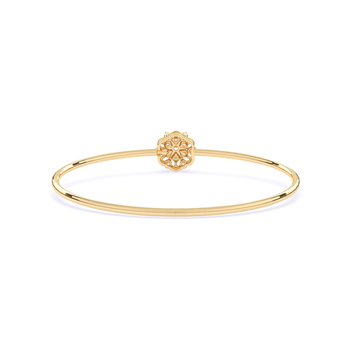 Gleaming Floral Lab Grown Diamond Bracelet