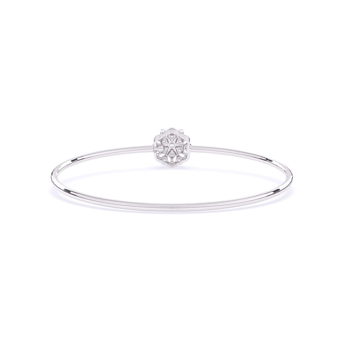 Gleaming Floral Lab Grown Diamond Bracelet
