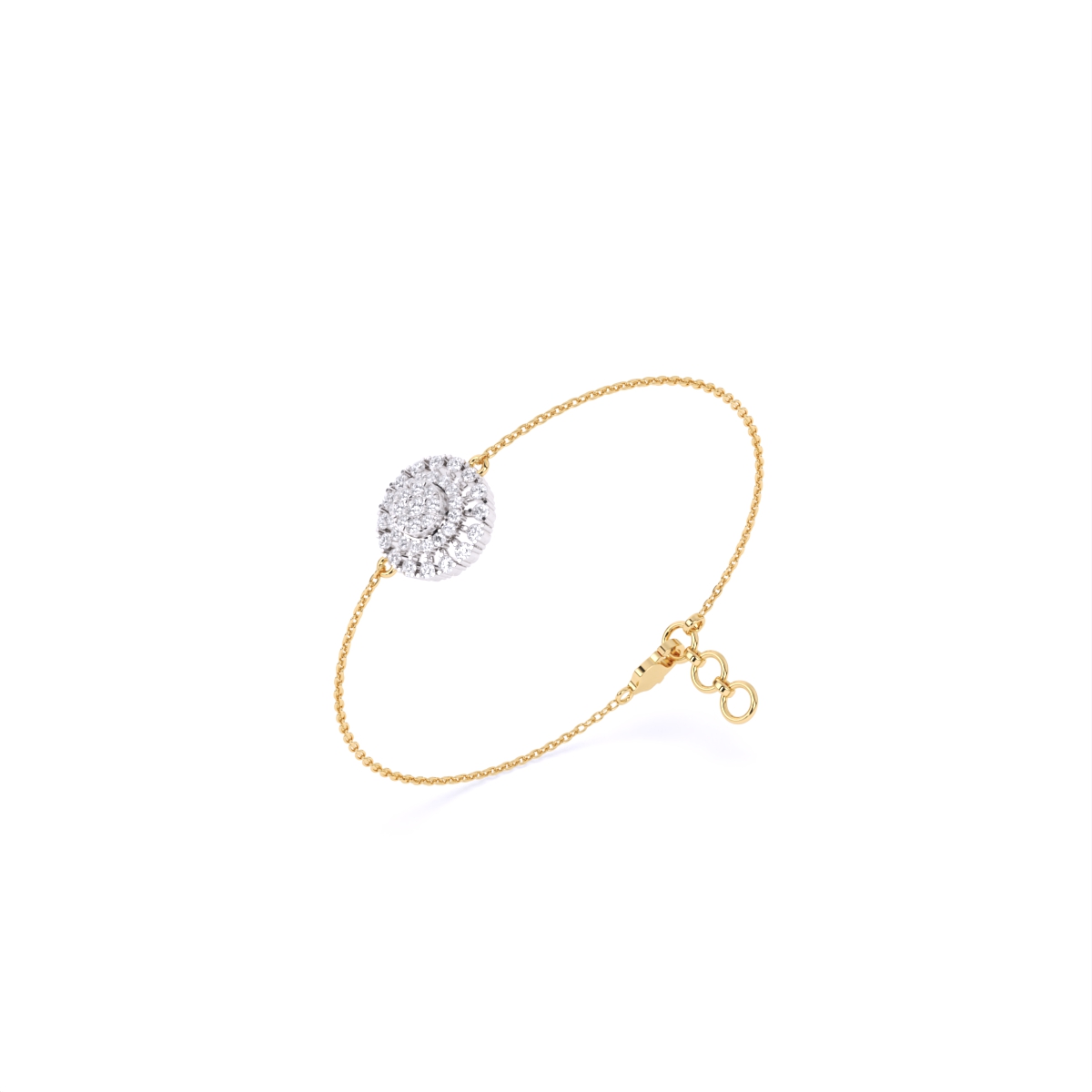 Cluster Lab Grown Diamond Halo Bracelet