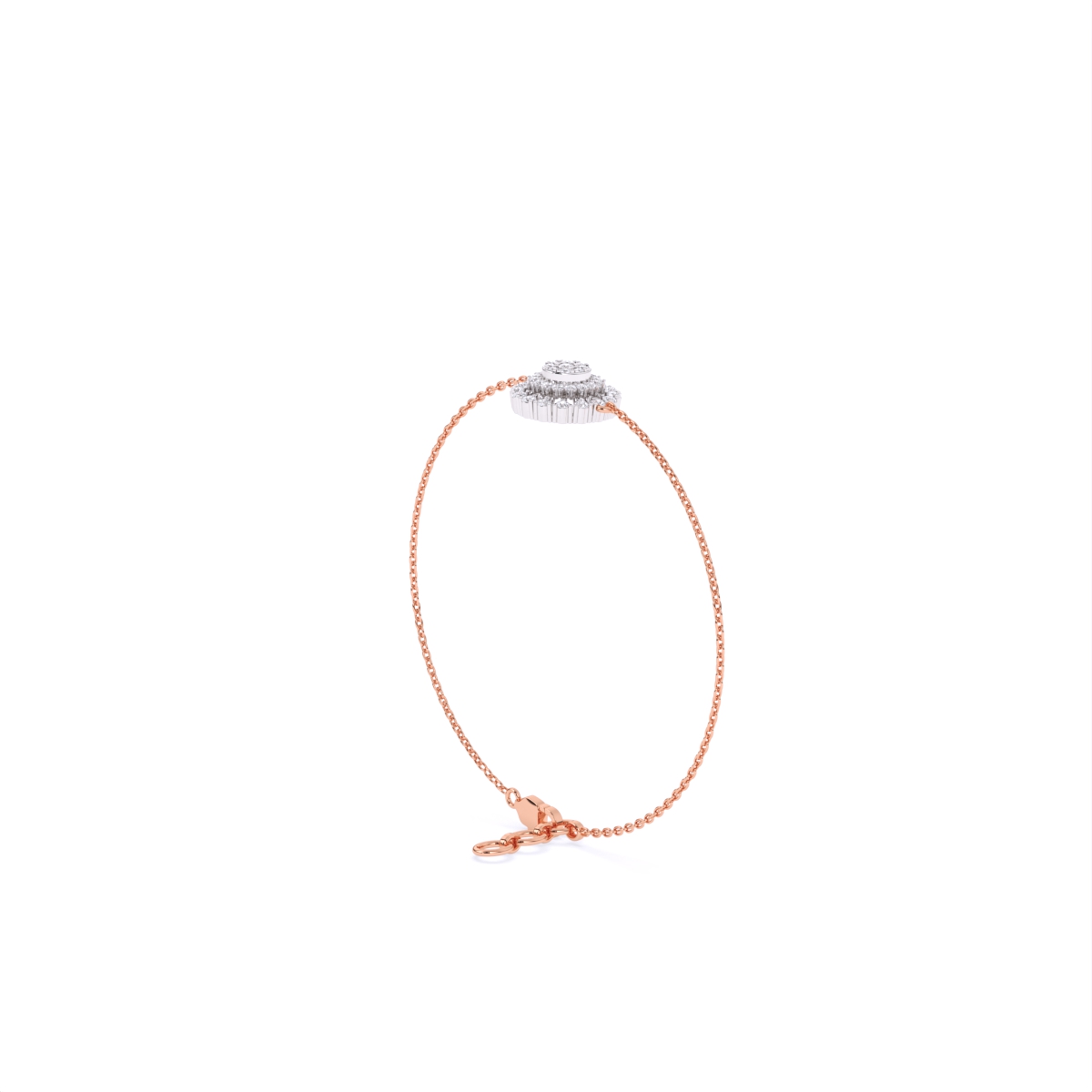 Cluster Lab Grown Diamond Halo Bracelet