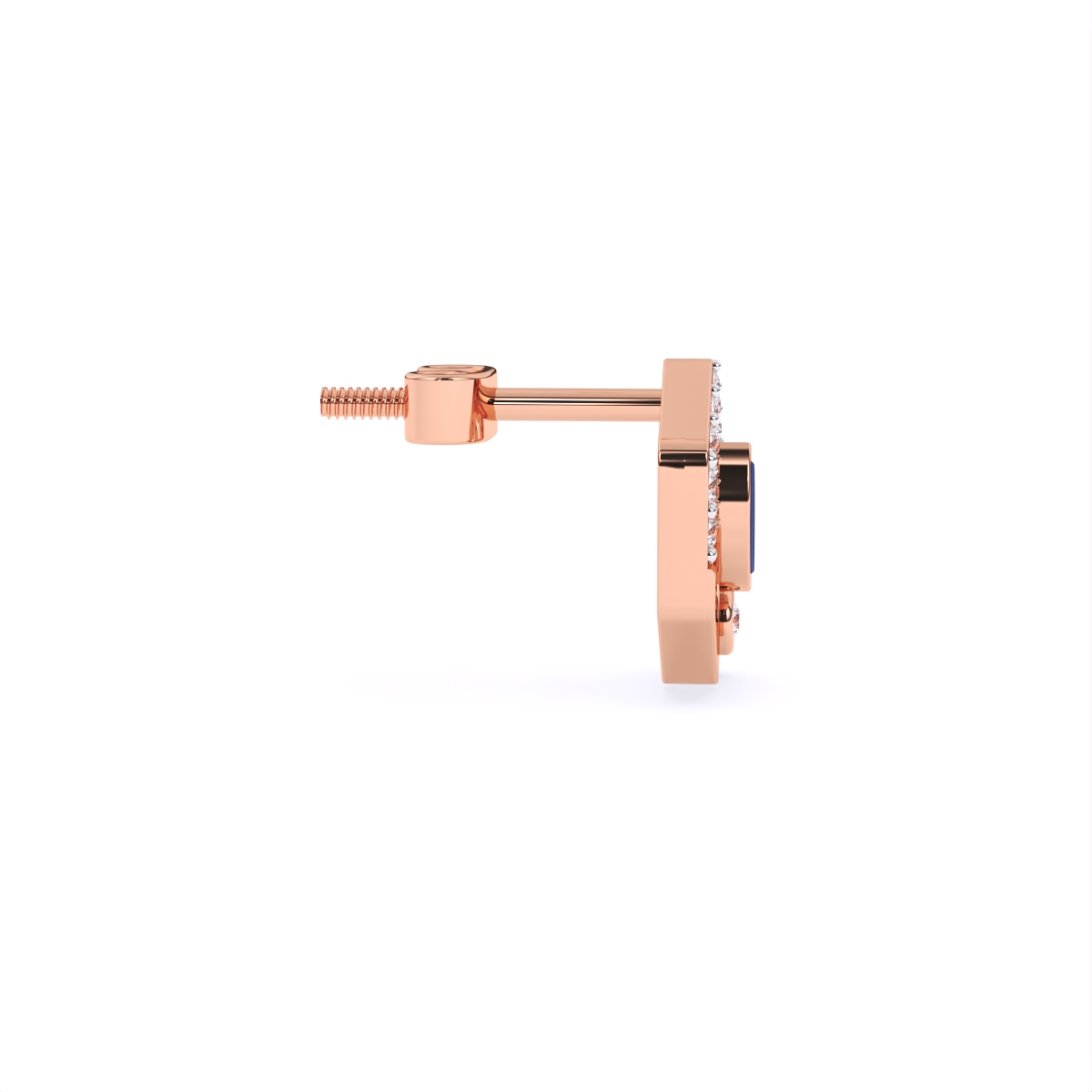 Hexagon Style Lab Diamond Earrings