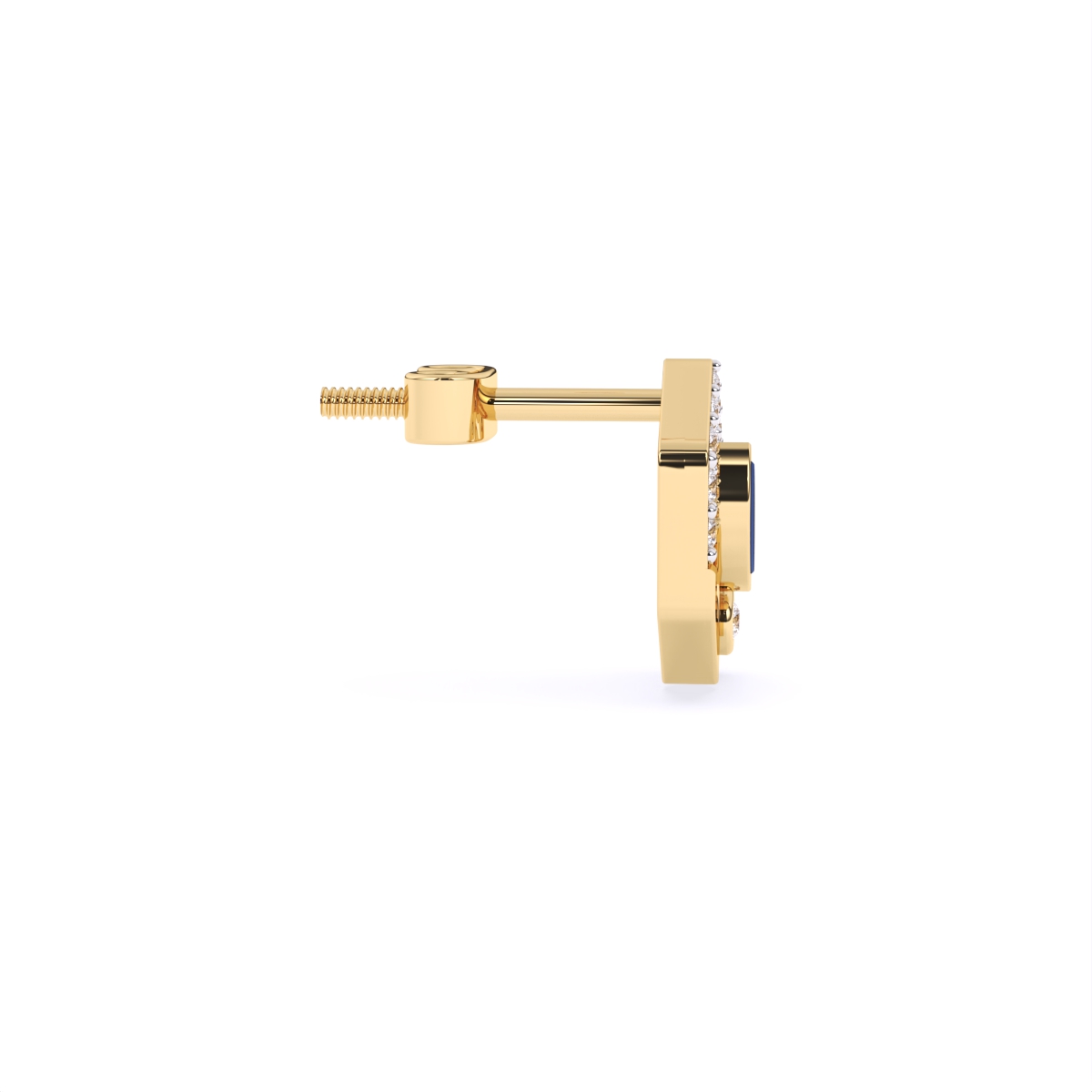 Hexagon Style Lab Diamond Earrings