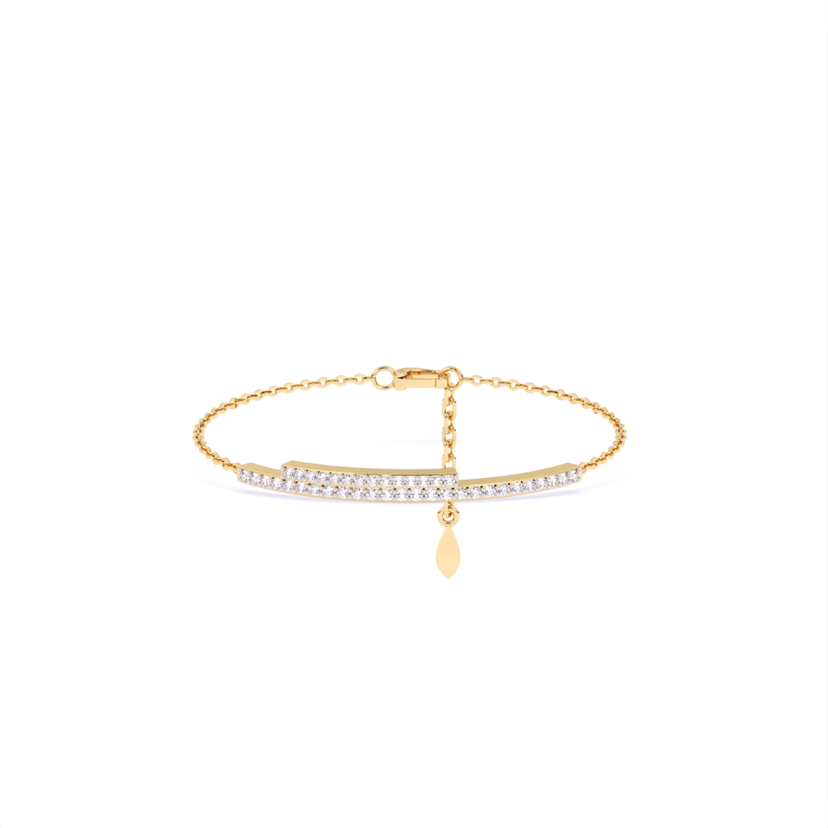 Two Line Chain lab Grown Diamond Bracelet