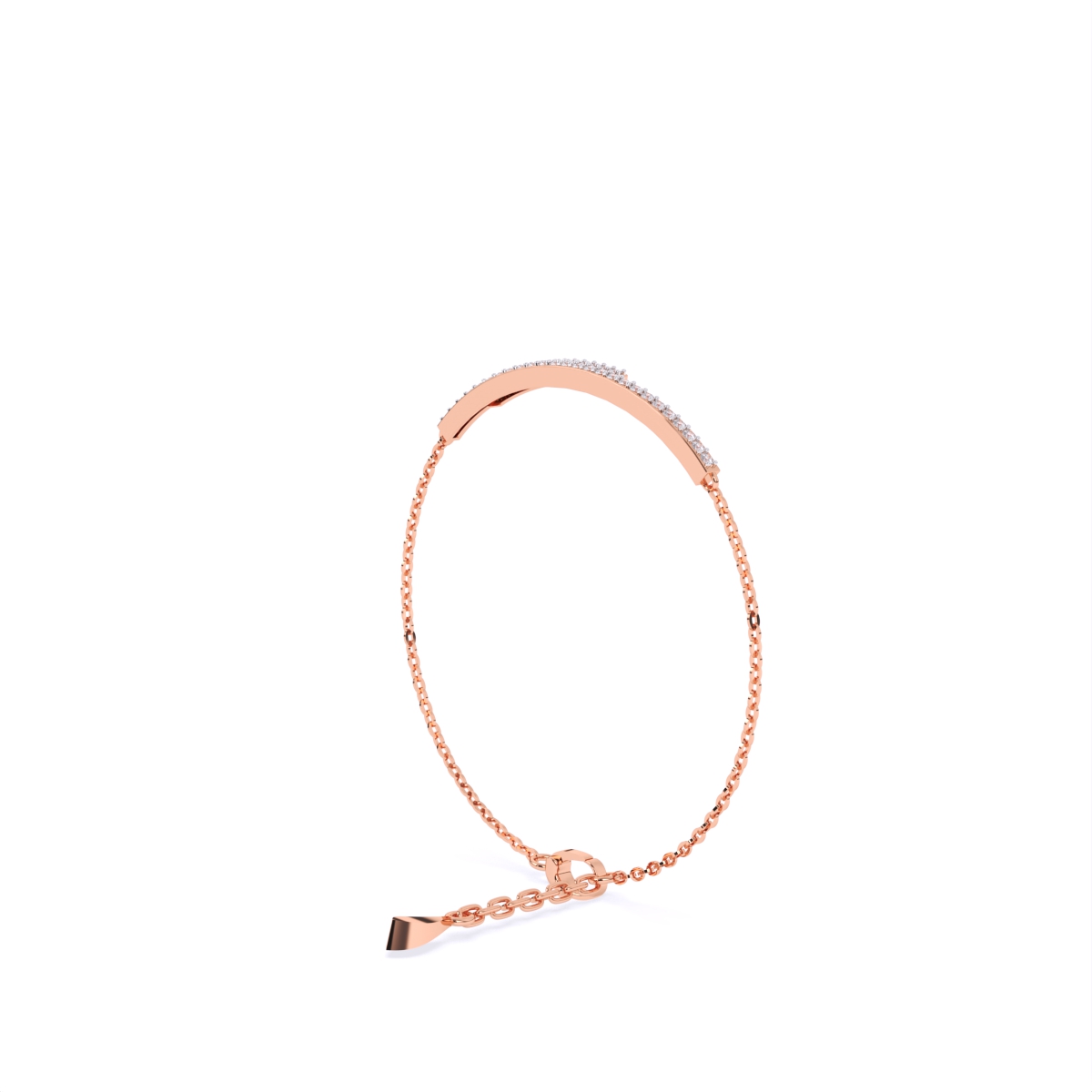 Two Line Chain lab Grown Diamond Bracelet