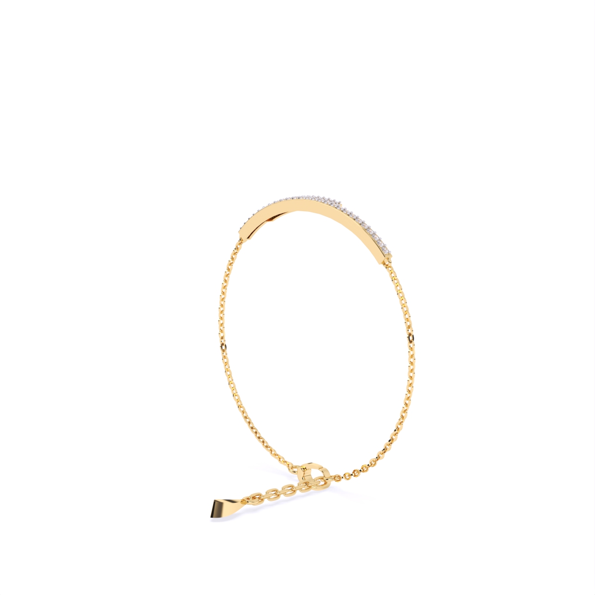Two Line Chain lab Grown Diamond Bracelet