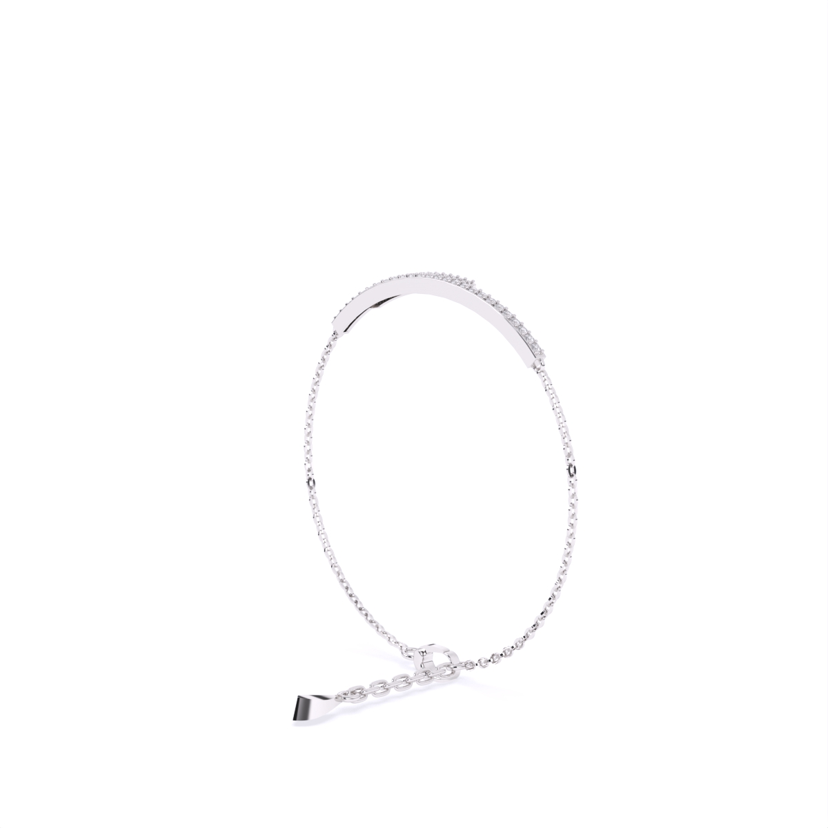 Two Line Chain lab Grown Diamond Bracelet