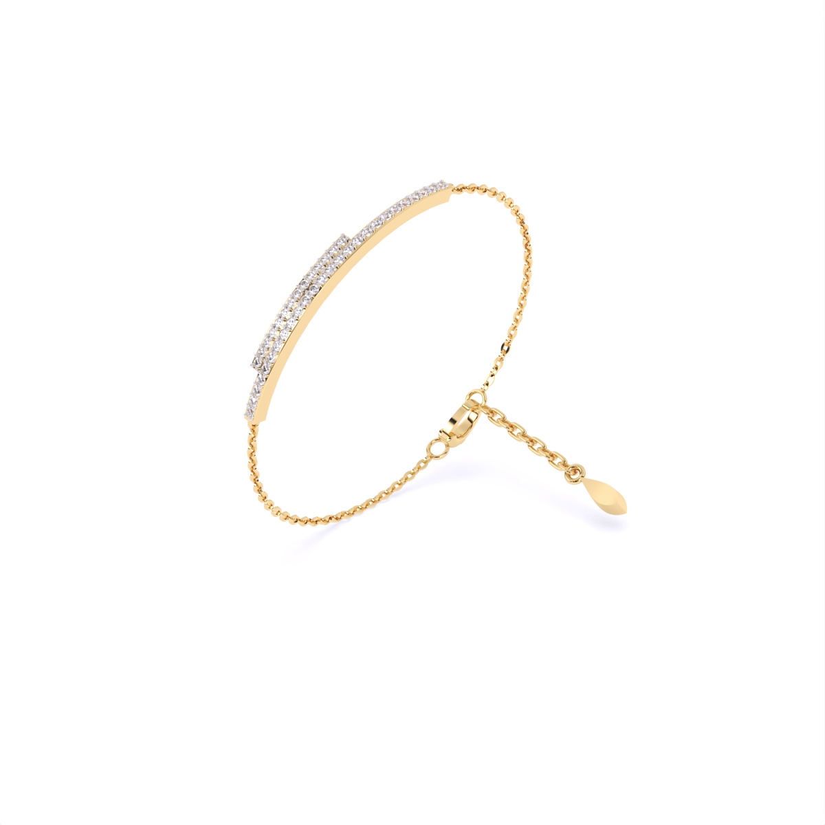 Two Line Chain lab Grown Diamond Bracelet