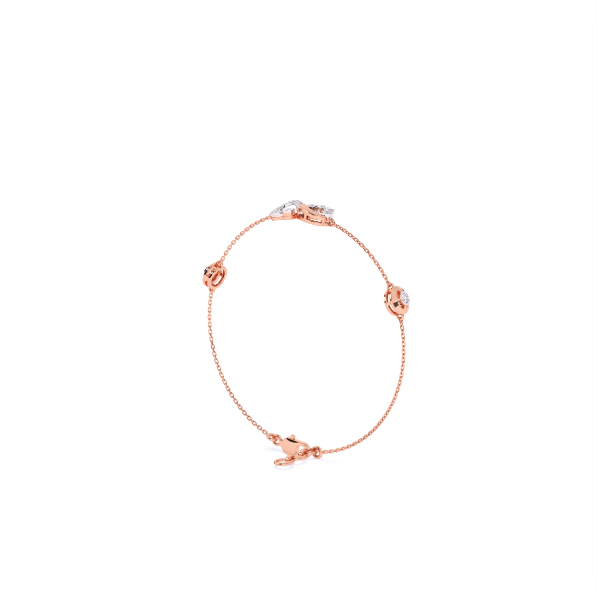 Infinity Shape Round Box Chain Bracelet