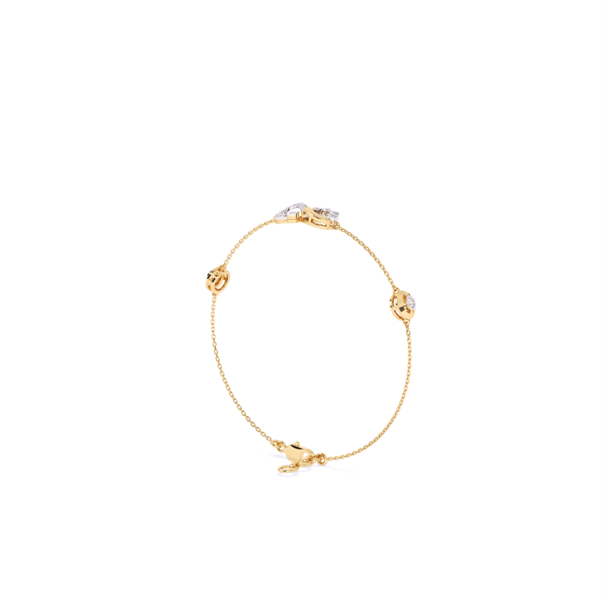 Infinity Shape Round Box Chain Bracelet
