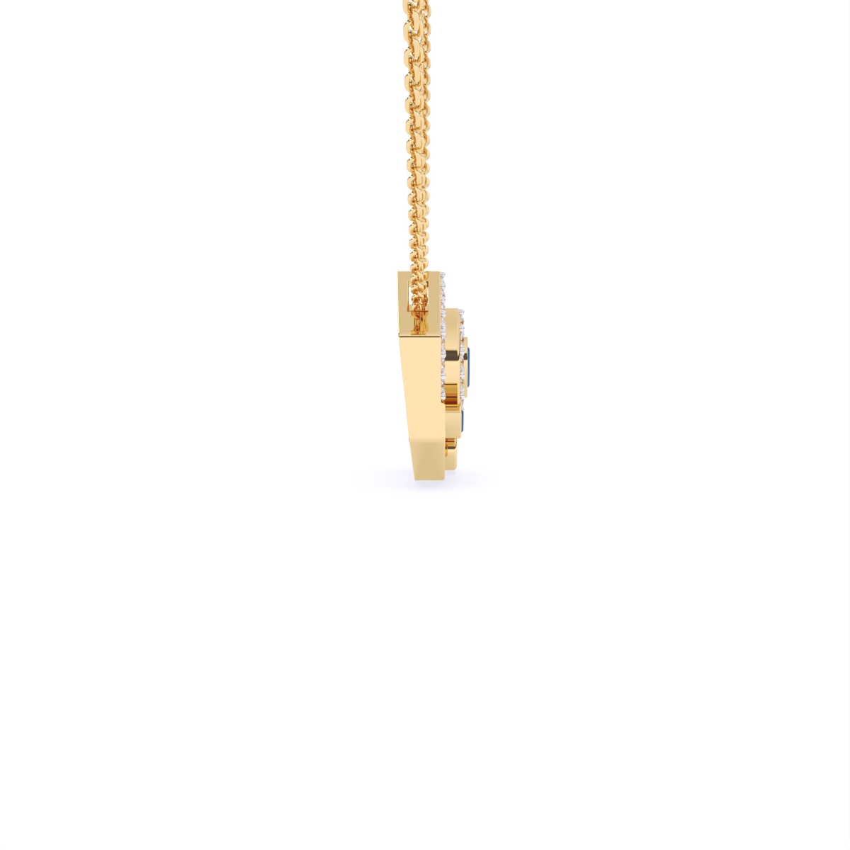 Hexagon Style Lab Diamond Necklace