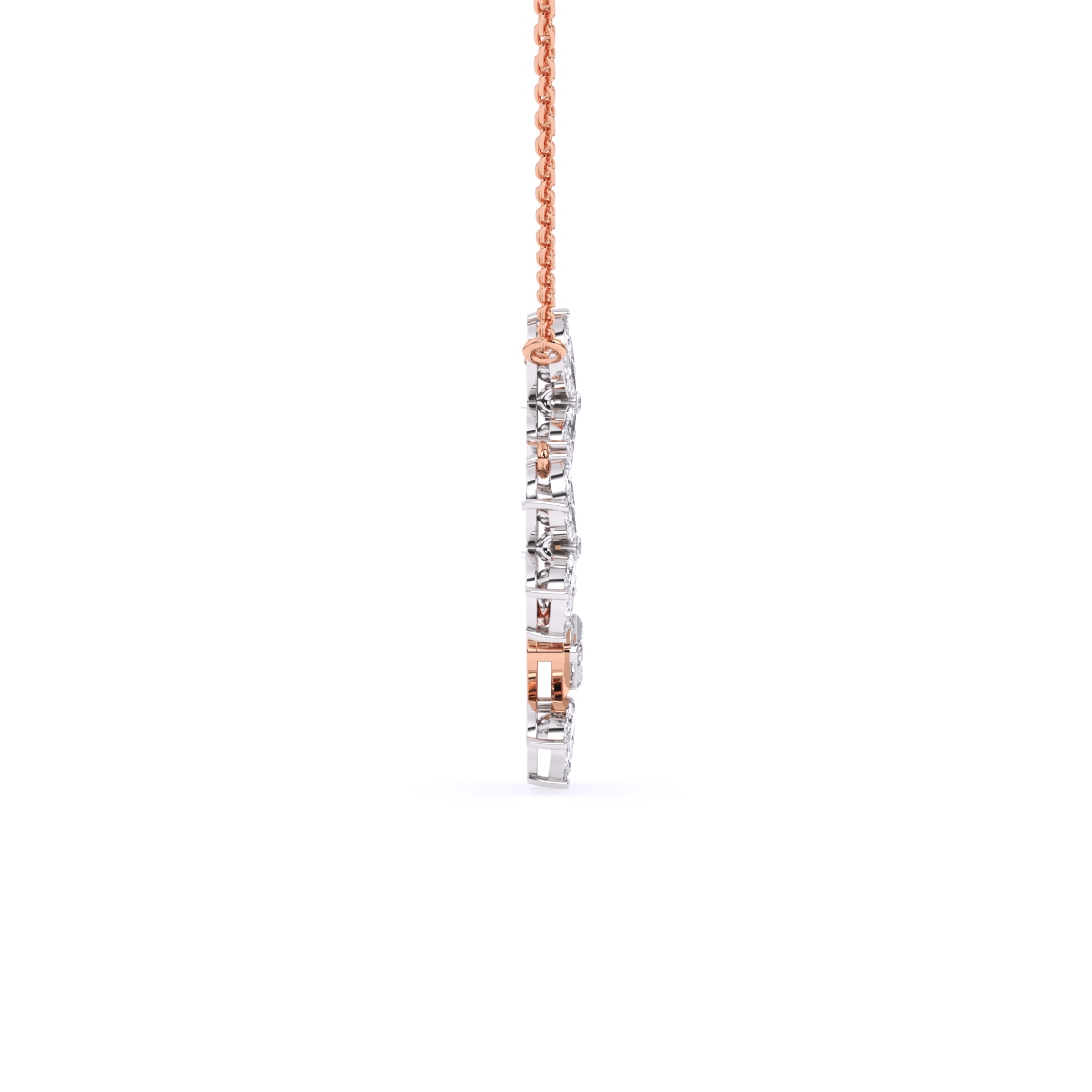 Floral Marquise Lab Grown Diamond Necklace