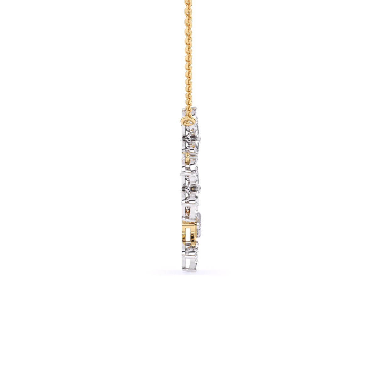 Floral Marquise Lab Grown Diamond Necklace