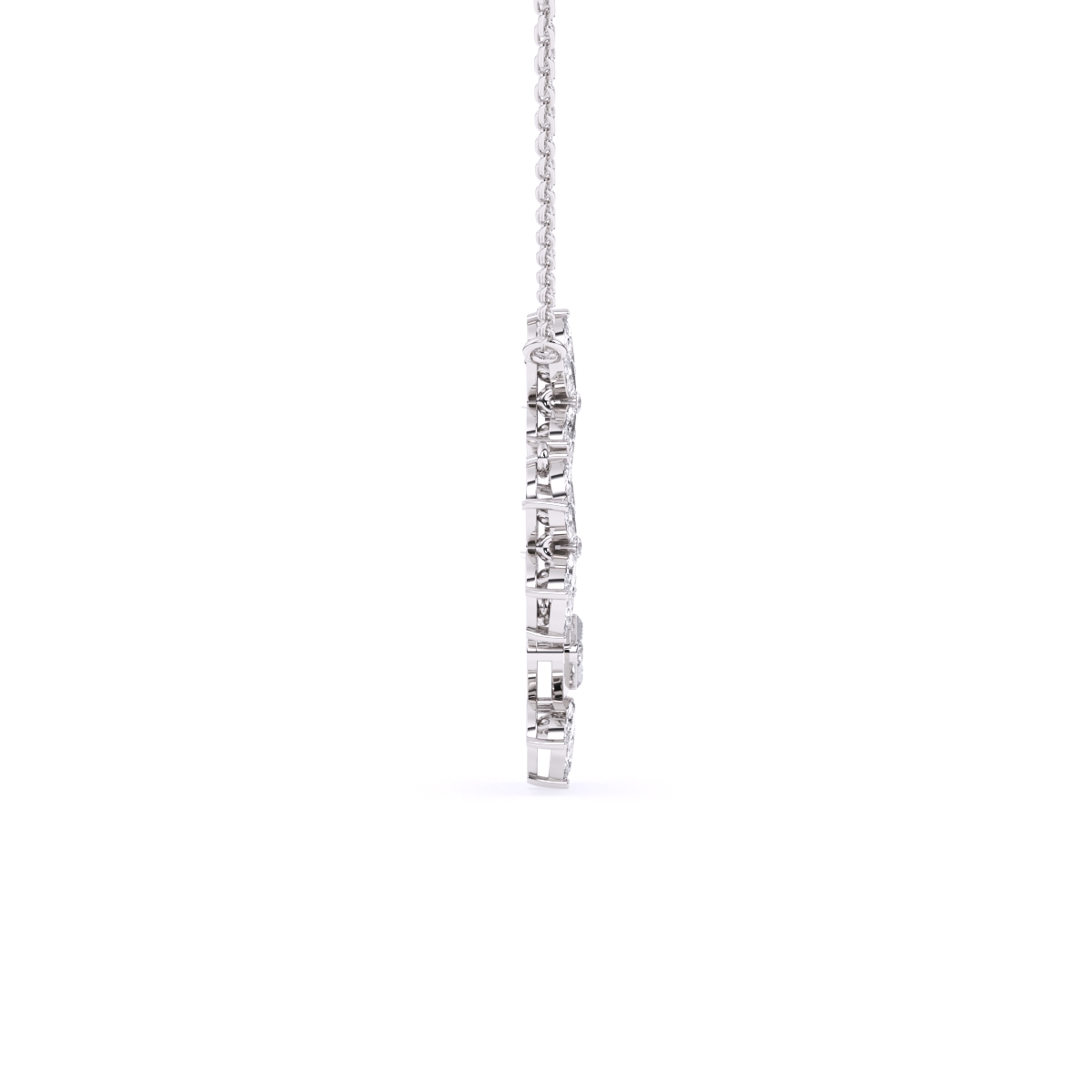 Floral Marquise Lab Grown Diamond Necklace