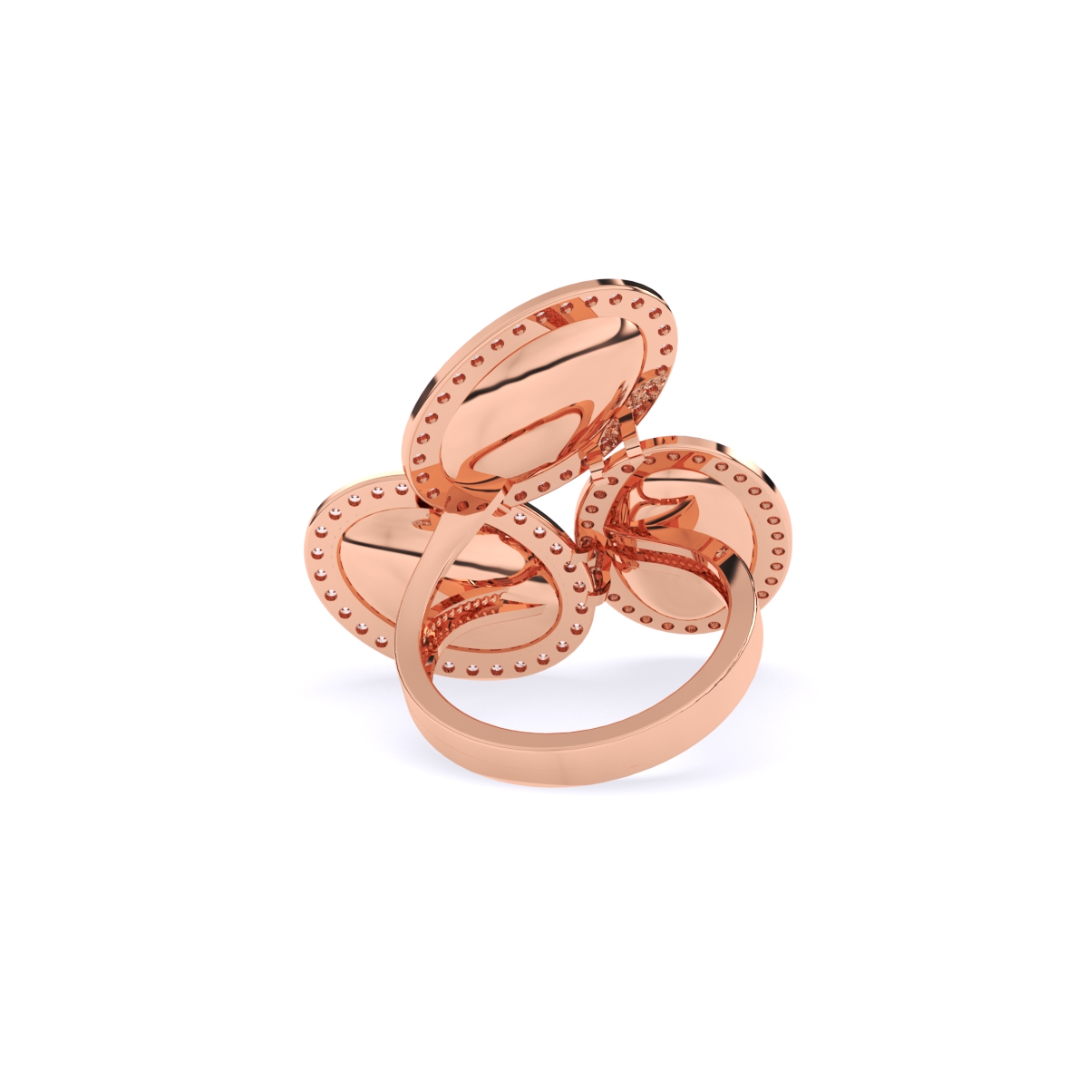 Oval Style Art Deco Cocktail Ring