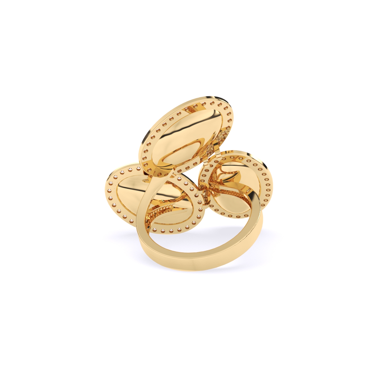 Oval Style Art Deco Cocktail Ring