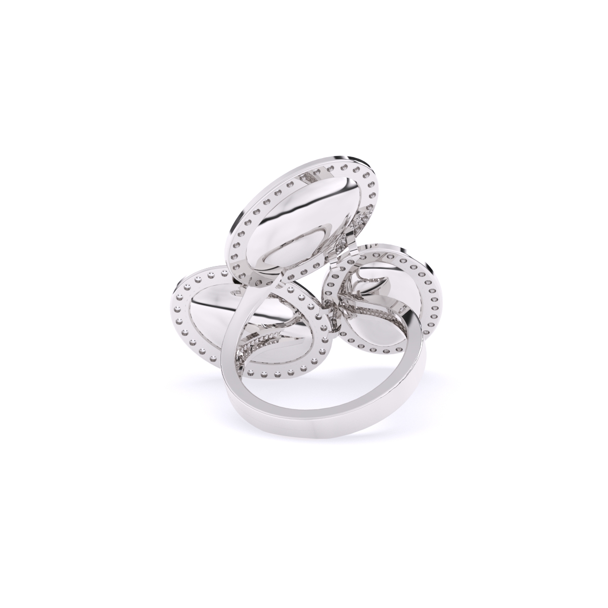 Oval Style Art Deco Cocktail Ring