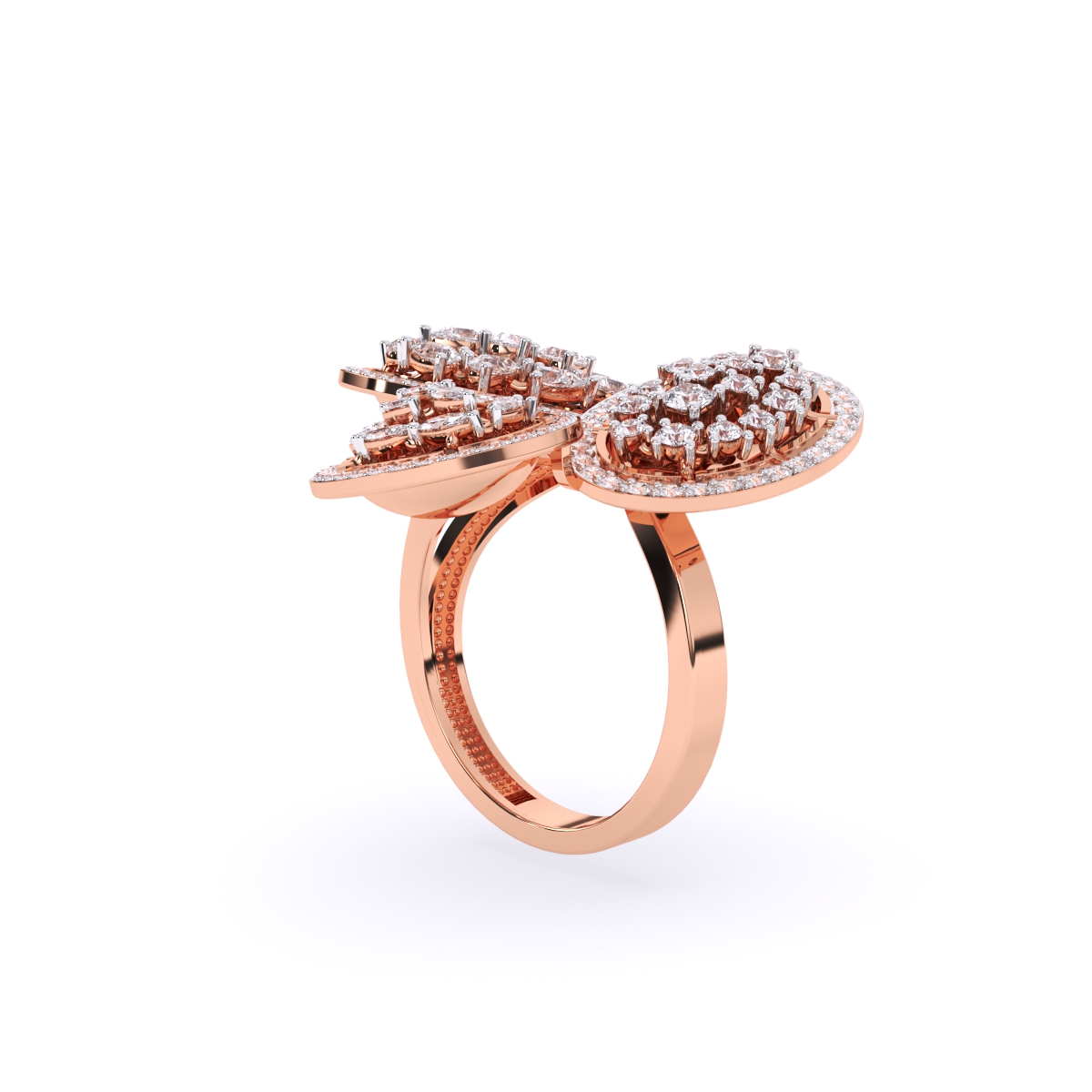 Oval Style Art Deco Cocktail Ring