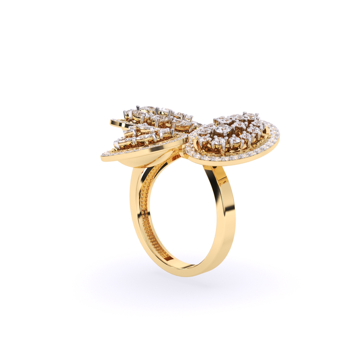 Oval Style Art Deco Cocktail Ring