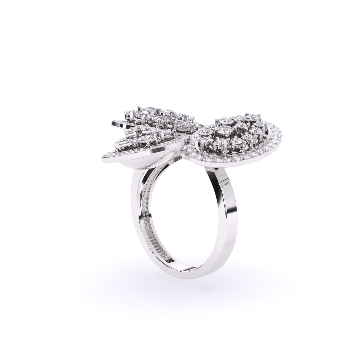 Oval Style Art Deco Cocktail Ring