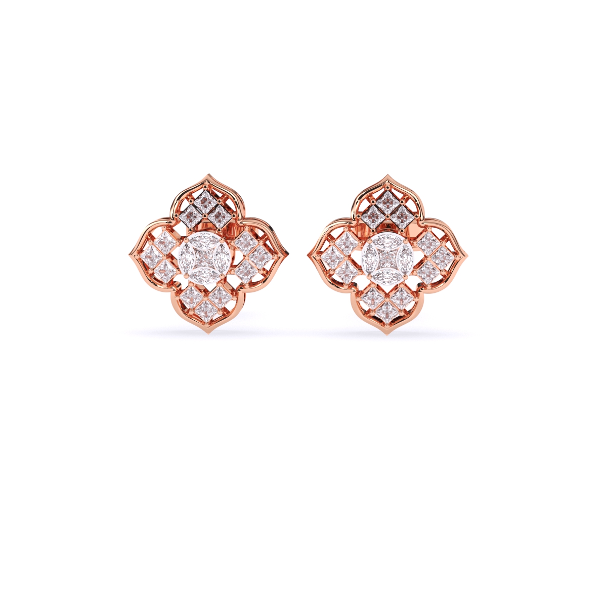 Blossom Diamond Studs Earrings