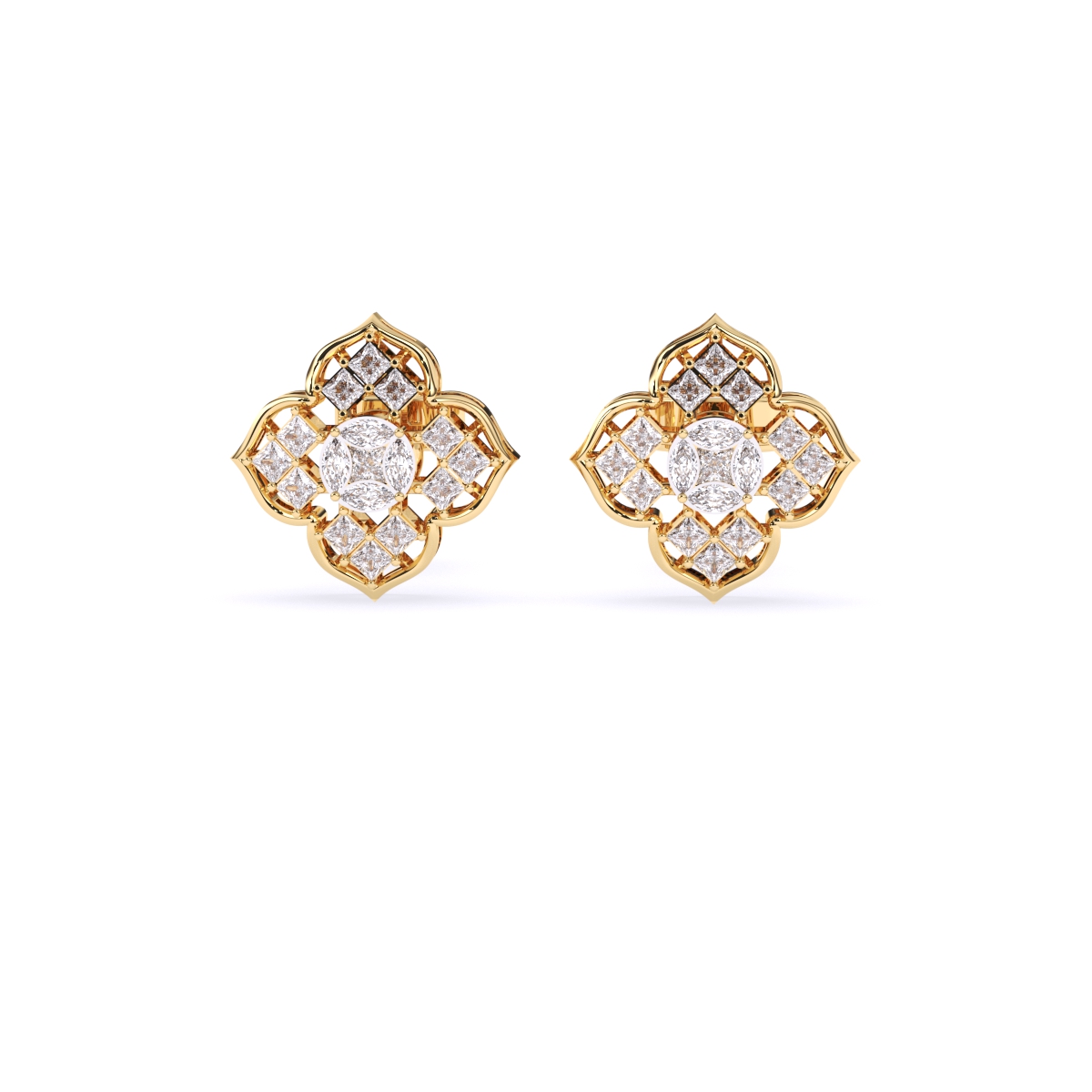 Blossom Lab Diamond Studs Earrings