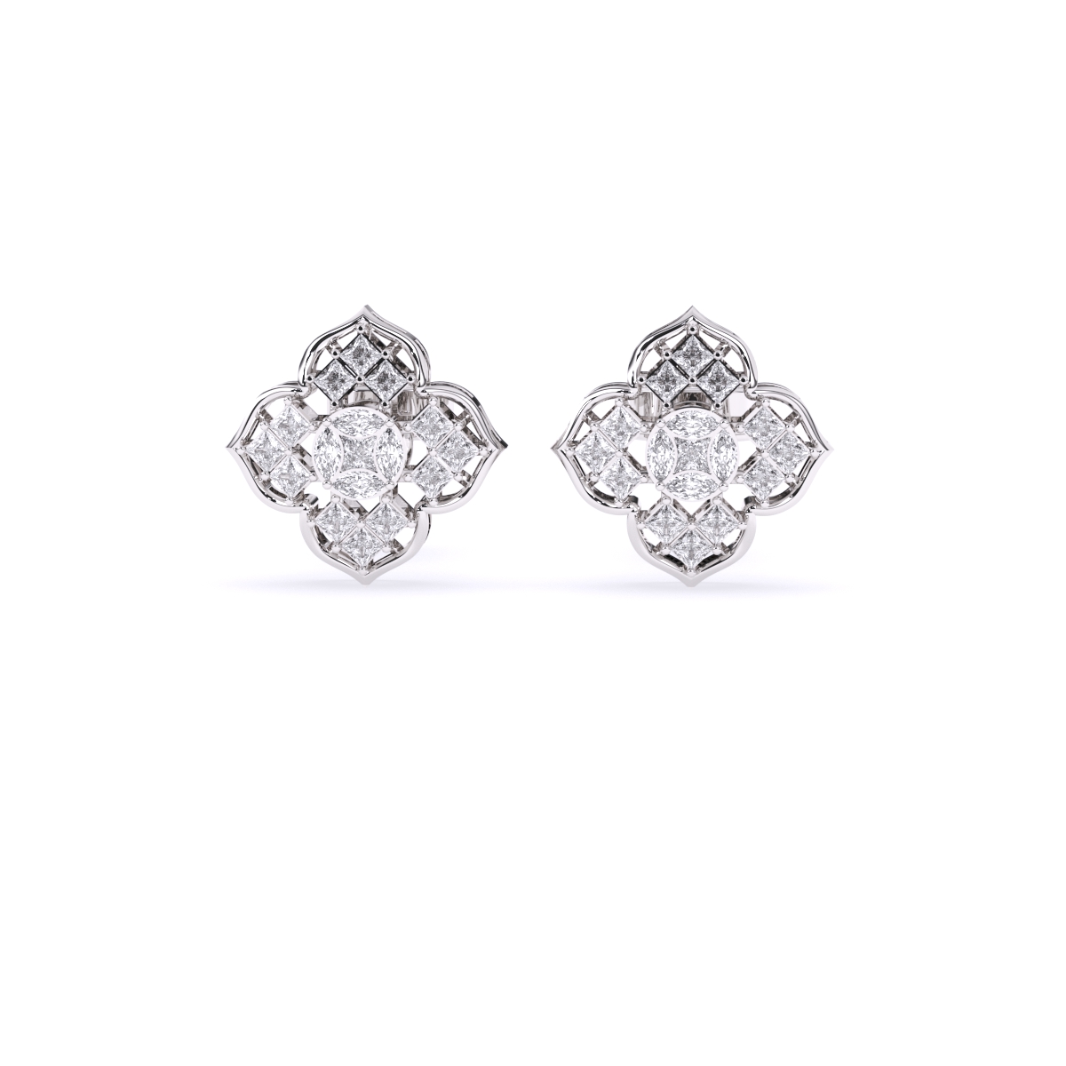 Blossom Diamond Studs Earrings